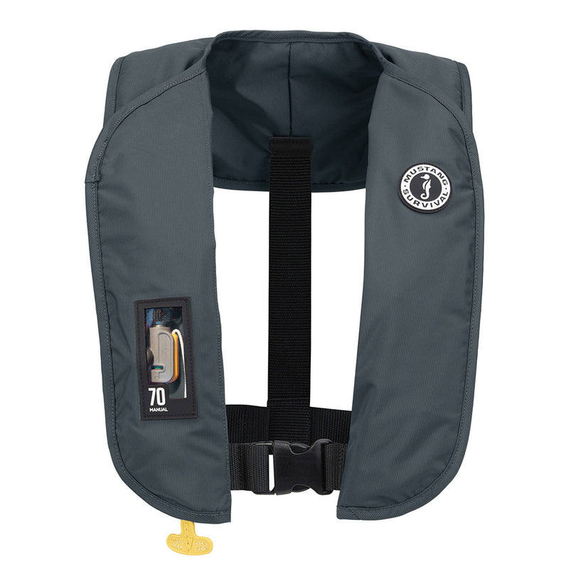 Mustang MIT 70 Manual Inflatable PFD - Admiral Grey [MD4041-191-0-202]-Angler's World