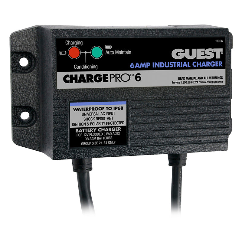 Guest 6A/12V 1 Bank 120V Input On-Board Battery Charger [28106]-Angler's World
