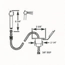 Scandvik Recessed Transom Shower w/6 Hose - White [10055P]-Angler's World