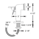 Scandvik Straight Handle Pull Out Sprayer - White w/6 Hose [10196P]-Angler's World