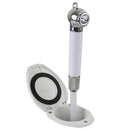 Scandvik Recessed Shower w/6 White Hose - Push-Button [12106P]-Angler's World
