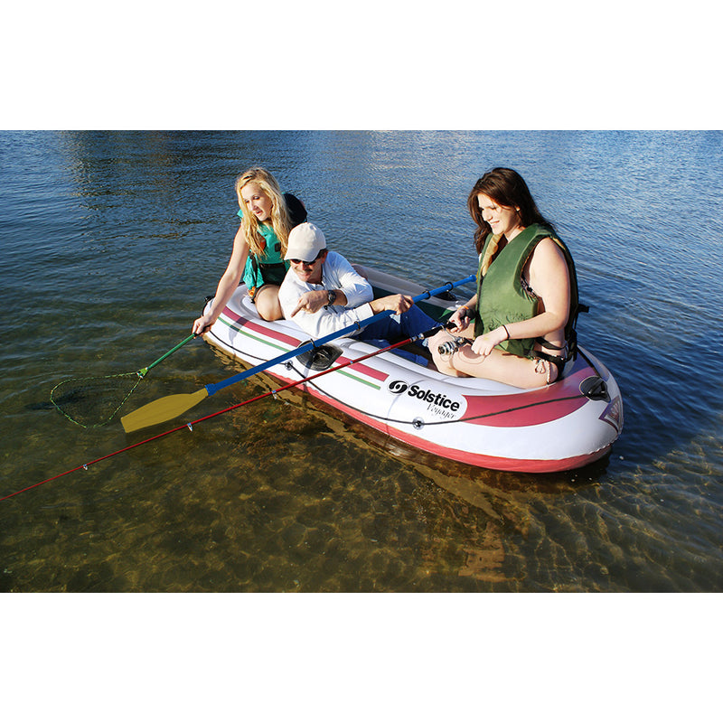 Solstice Watersports Voyager 3-Person Inflatable Boat Kit w/Oars Pump [30301]-Angler's World