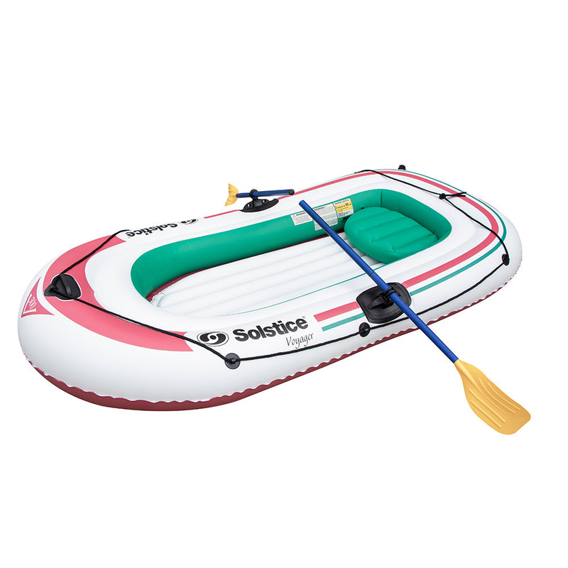 Solstice Watersports Voyager 3-Person Inflatable Boat Kit w/Oars Pump [30301]-Angler's World