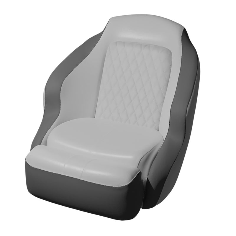 TACO Anclote Diamond Bucket Seat - White/Grey [BA1-25WHT-GRY]