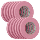 FrogTape CP 325 Medium-High Adhesion Masking Tape - 18MM x 55M x 12-Pack - Pink - Rated f/325F [106025]