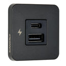 Scanstrut TILE USB-A/USB-C Interior Charging Socket - 12/24V - Black Bezel [SC-TILE-10]