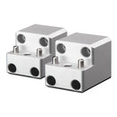 PTM Watersports Board Rack Mount - 4 Bolt - Silver - Pair [P13168-1400TEBCL]