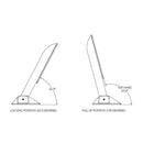 TACO Command Ratchet Hinge - 18-1/2" - 316 Stainless Steel Polished w/Hard Stop [H25-0048]