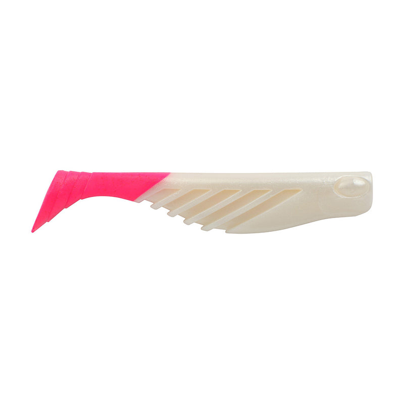 Berkley Gulp! Saltwater Ripple Mullet - 4" - Pearl White/Pink GSRM4-PWP [1637690]