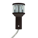 Seaview Round 24V LED Combo Masthead Light, White All Round Light Bar Top - C5 Certified - Black [LTBLED24C5BLK]