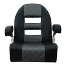 Springfield Console Helm Flip-Up - Black-Grey [1042035-BLK]
