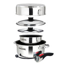 Magma 7 Piece Induction Non-Stick Cookware Set - Stainless Steel [A10-363-2-IND]-Angler's World