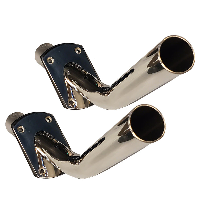 Tigress Gunnel Mount Outrigger Holders - Fabricated 304 S.S. - 1-1/8" I.D.- Pair [88500]-Angler's World