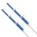 Tigress 15 Telescoping Fiberglass Outrigger Poles - 1-1/8" O.D. - White/Blue - Pair [88200]-Angler's World