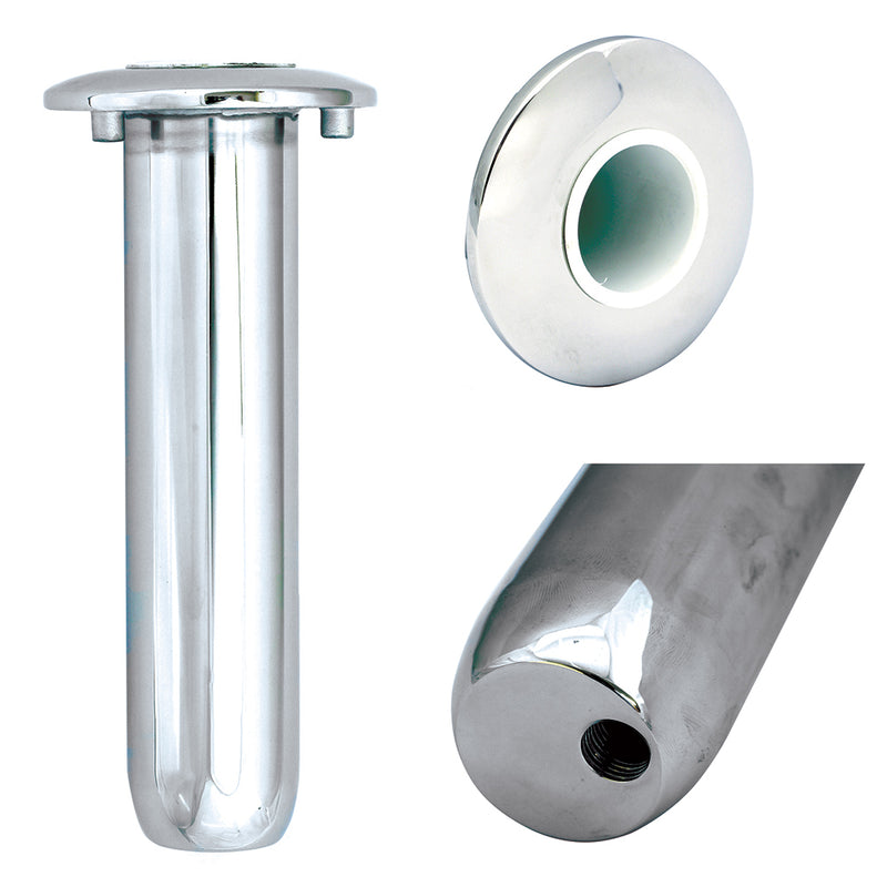 Tigress Blind Mount Round Head Closed Base Rod Holder - 0 Degree - 9" [77902-1]-Angler's World