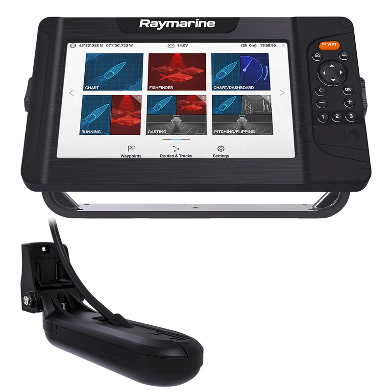 Raymarine Element 9 HV Combo w/HV-100 Transducer Nav+ US Canada Chart [E70534-05-NAG]-Angler's World