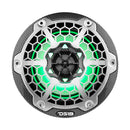 DS18 HYDRO 6.5" 2-Way Marine Speakers w/RGB LED Lights 300W - Black Carbon Fiber [CF-65]