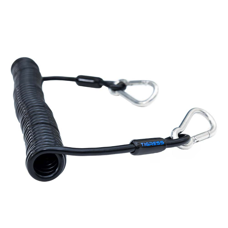 Tigress Light Tackle Coiled Safety Tether - 600lbs [88440]-Angler's World