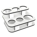 Magma Square Double Stack Side Caddy Party Table [T10-535]-Angler's World