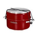 Magma Nestable 10 Piece Induction Non-Stick Enamel Finish Cookware Set - Magma Red [A10-366-MR-2-IN]-Angler's World