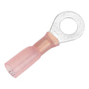 Pacer 22-18 AWG Heat Shrink Ring Terminal - 1/4" Stud Size - 100 Pack [TE18-14R-100]-Angler's World