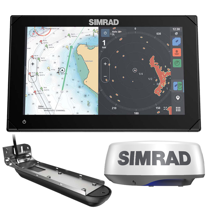 Simrad NSX 3009 Radar Bundle - HALO20+ Radar Dome Active Imaging 3-in-1 Transducer [000-15377-001]-Angler's World