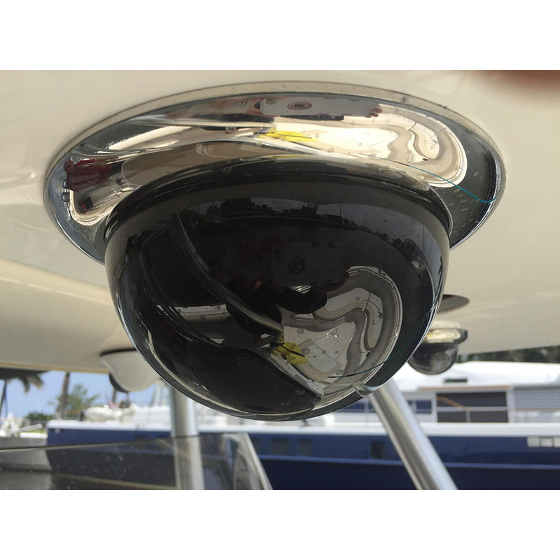 Iris Miniature Marine PTZ Dome Camera - Stainless Bezel - Hi-Resolution Analogue Sensor - 1000TVL - 4 in 1 Video Format [IRIS106]-Angler's World