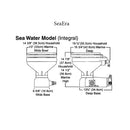 Raritan Sea Era Electric Toilet - Marine Size - Integral Pump - Straight  90 Discharge - 12v [160MI012]