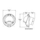 Ritchie BN-202 Navigator Compass - Bulkhead Mount - Black [BN-202]-Angler's World