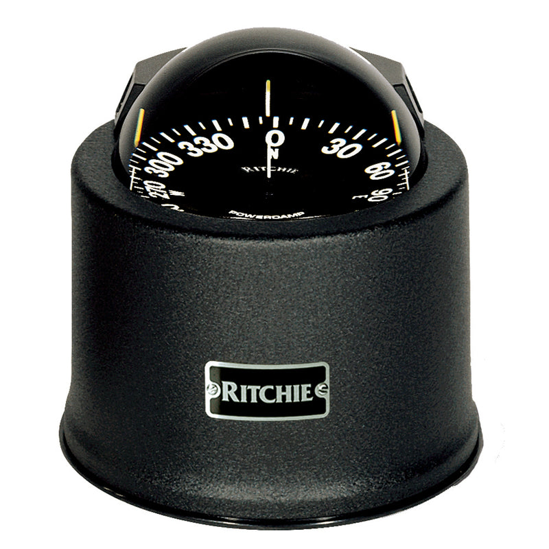Ritchie SP-5-B GlobeMaster Compass - Pedestal Mount - Black - 5 Degree Card 12V [SP-5-B]-Angler's World