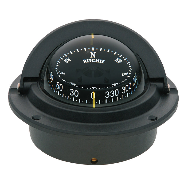 Ritchie F-83 Voyager Compass - Flush Mount - Black [F-83]-Angler's World
