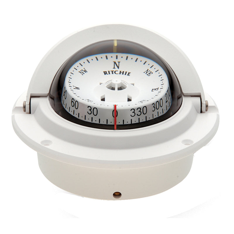 Ritchie F-83W Voyager Compass - Flush Mount - White [F-83W]-Angler's World