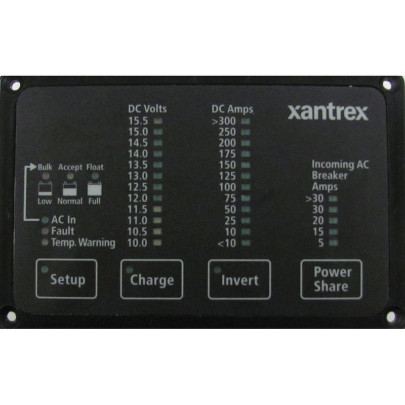 Xantrex Heart FDM-12-25 Remote Panel, Battery Status & Freedom Inverter/Charger Remote Control [84-2056-01]-Angler's World