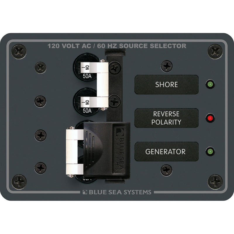 Blue Sea 8061 AC Toggle Source Selector 120V AC - 50AMP [8061]-Angler's World