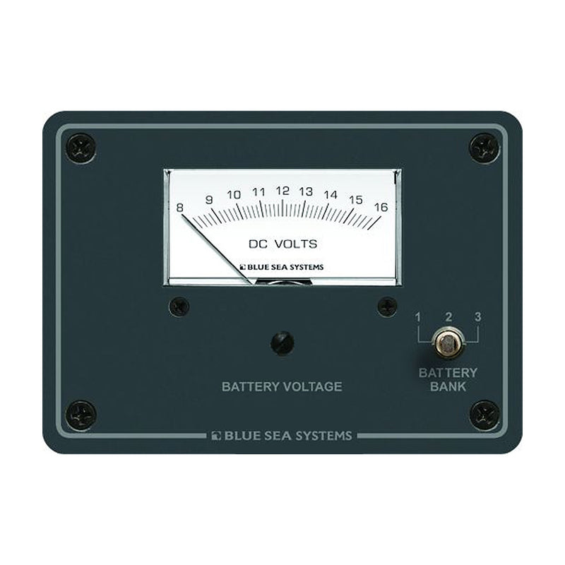 Blue Sea 8015 DC Analog Voltmeter w/Panel [8015]-Angler's World