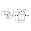 Ritchie B-51W Explorer Compass - Bracket Mount - White [B-51W]-Angler's World
