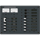 Blue Sea 8076 AC Main +11 Positions Toggle Circuit Breaker Panel - White Switches [8076]-Angler's World