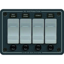 Blue Sea 8262 Waterproof Panel 4 Position - Slate Grey [8262]-Angler's World