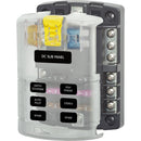Blue Sea 5025 ST Blade Fuse Block w/Cover - 6 Circuit w/Negative Bus [5025]-Angler's World