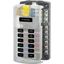 Blue Sea 5026 ST Blade Fuse Block w/Cover - 12 Circuit w/Negative Bus [5026]-Angler's World