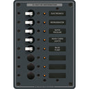 Blue Sea 8023 DC 8 Position Circuit Breaker - White Switches [8023]-Angler's World