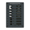 Blue Sea 8027 AC Main +6 Position Breaker Panel - White Switches [8027]-Angler's World