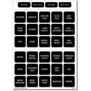 Blue Sea 4215 Square Format Label Set - 30 [4215]-Angler's World