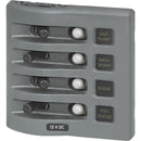 Blue Sea 4374 WeatherDeck Water Resistant Circuit Breaker Panel - 4 Position - Grey [4374]-Angler's World