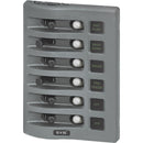 Blue Sea 4376 WeatherDeck Water Resistant Circuit Breaker Panel - 6 Position - Grey [4376]-Angler's World