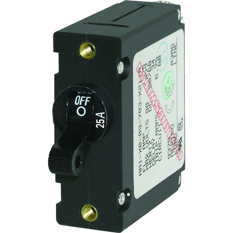 Blue Sea 7216 AC / DC Single Pole Magnetic World Circuit Breaker - 25 Amp [7216]-Angler's World