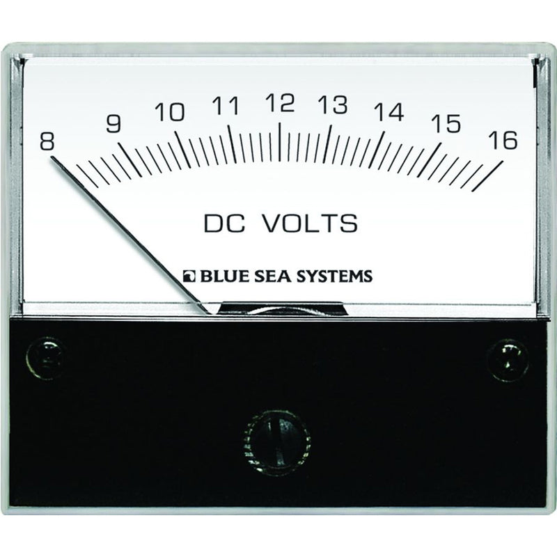Blue Sea 8003 DC Analog Voltmeter - 2-3/4" Face, 8-16 Volts DC [8003]-Angler's World
