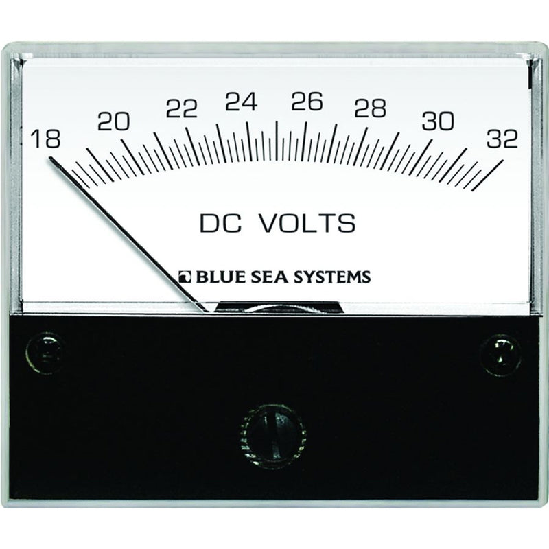 Blue Sea 8240 DC Analog Voltmeter - 2-3/4" Face, 18-32 Volts DC [8240]-Angler's World