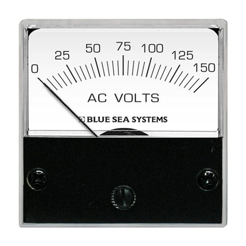 Blue Sea 8244 AC Analog Micro Voltmeter - 2" Face, 0-150 Volts AC [8244]-Angler's World