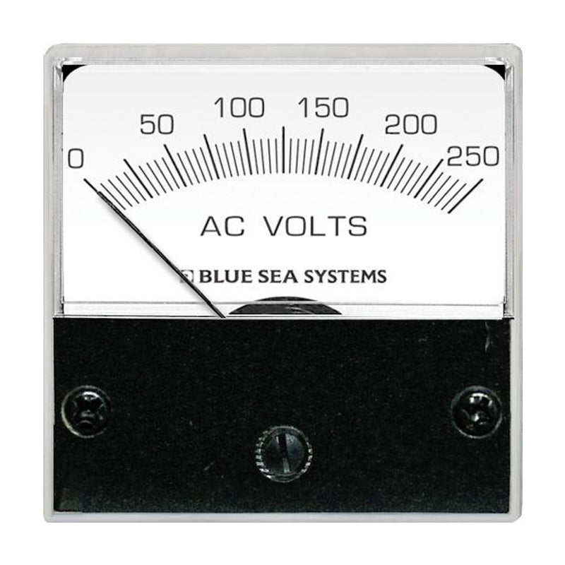 Blue Sea 8245 AC Analog Micro Voltmeter - 2" Face, 0-250 Volts AC [8245]-Angler's World